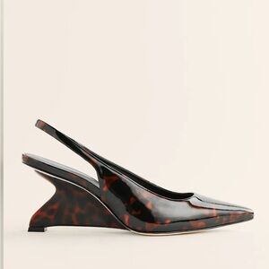 Reformation Women's Tortoise Shell Slingback Heels